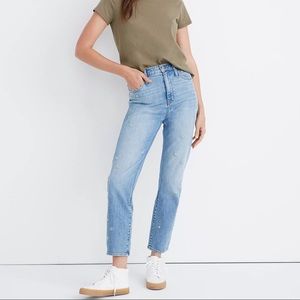 Madewell Light Blue Daisy Straight Leg Jeans